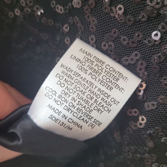 DECJUBA Sequin Top (sS) Black Sparkle - Picture 11 of 11